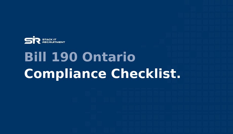 Bill 190 Ontario Compliance Checklist cover