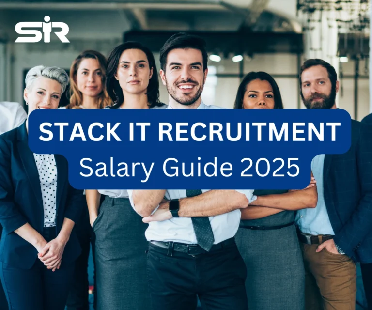 Group of diverse professionals showcasing teamwork and expertise for the STACK IT Recruitment Salary Guide 2025.