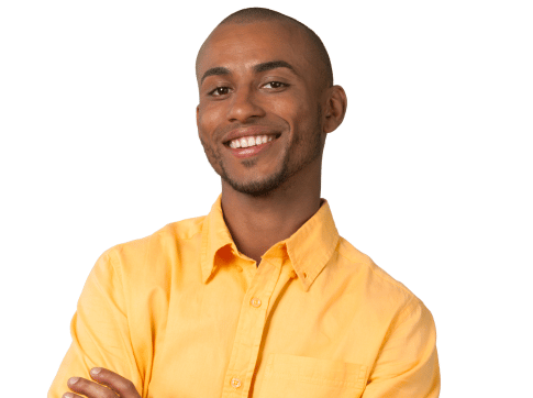 Smiling professional representing a program manager for enterprise IT hiring needs.