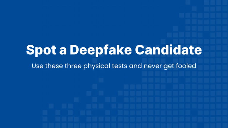 Technical recruiter performing forensic "Profile Turn" and "Hand Pass" tests on a candidate during a video interview to detect deepfake overlays.