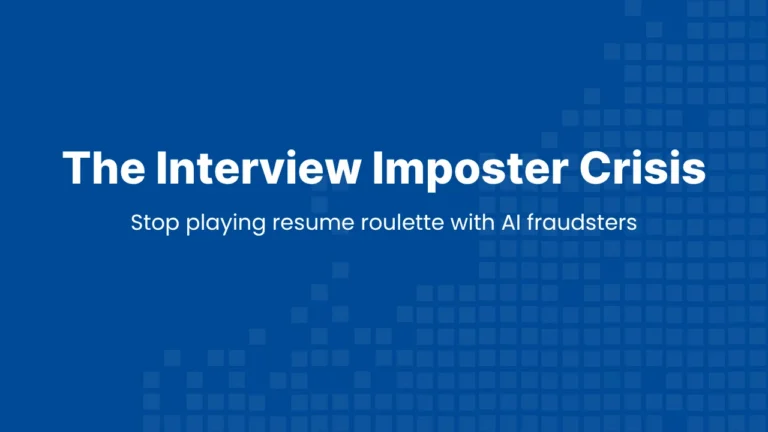 Forensic recruitment visualization for detecting AI hiring fraud and interview imposters during technical vetting.
