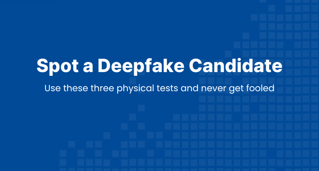 Technical recruiter performing forensic "Profile Turn" and "Hand Pass" tests on a candidate during a video interview to detect deepfake overlays.